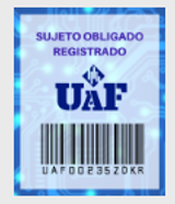 Sello UAF Sujeto Obligado Registrado